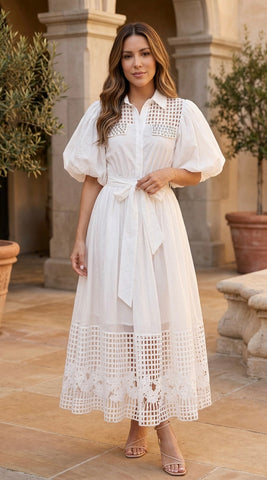 Traje Blanco Crochet